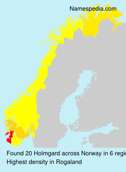 Surname Holmgard in Norway Surname Holmgard in Norway