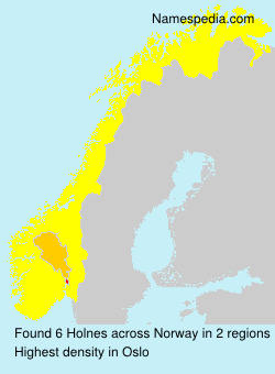 Surname Holnes in Norway Surname Holnes in Norway