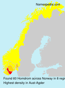 Surname Homdrom in Norway Surname Homdrom in Norway
