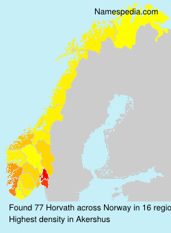 Surname Horvath in Norway Surname Horvath in Norway