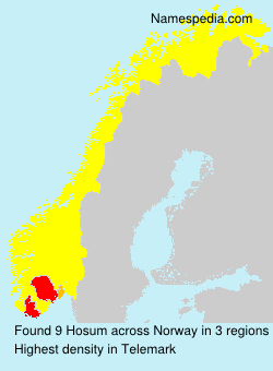 Surname Hosum in Norway Surname Hosum in Norway