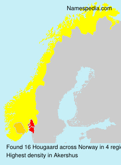 Surname Hougaard in Norway Surname Hougaard in Norway