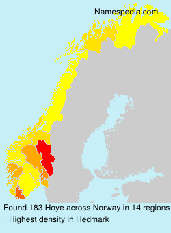 Surname Hoye in Norway Surname Hoye in Norway