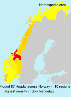 Surname Hugdal in Norway Surname Hugdal in Norway