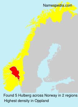Surname Hulberg in Norway