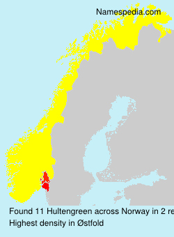 Surname Hultengreen in Norway Surname Hultengreen in Norway