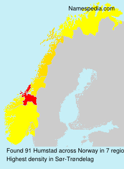 Surname Humstad in Norway Surname Humstad in Norway
