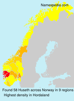 Surname Huseth in Norway Surname Huseth in Norway