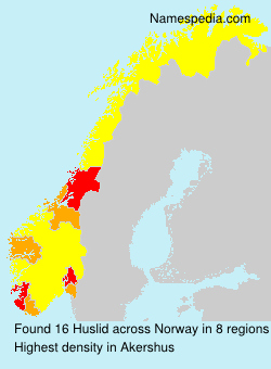 Surname Huslid in Norway Surname Huslid in Norway