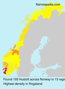 Surname Hustoft in Norway Surname Hustoft in Norway