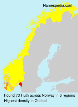 Surname Huth in Norway Surname Huth in Norway