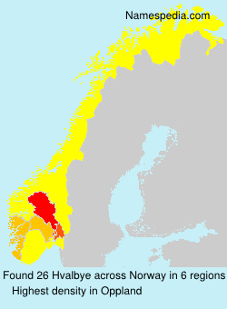 Surname Hvalbye in Norway Surname Hvalbye in Norway