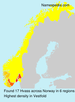 Surname Hvass in Norway