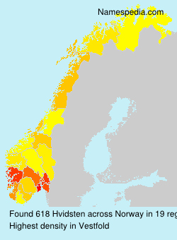 Surname Hvidsten in Norway