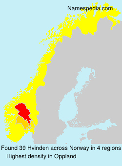 Surname Hvinden in Norway