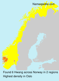 Surname Hwang in Norway