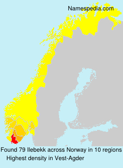 Surname Ilebekk in Norway