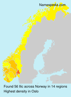 Surname Ilic in Norway Surname Ilic in Norway