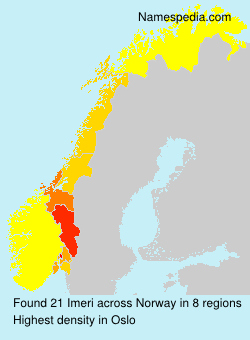 Surname Imeri in Norway Surname Imeri in Norway