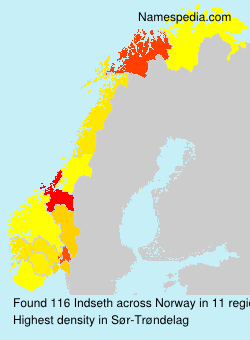 Surname Indseth in Norway Surname Indseth in Norway