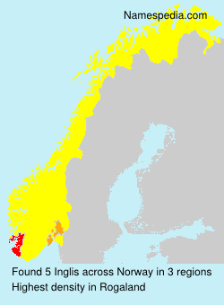 Surname Inglis in Norway Surname Inglis in Norway