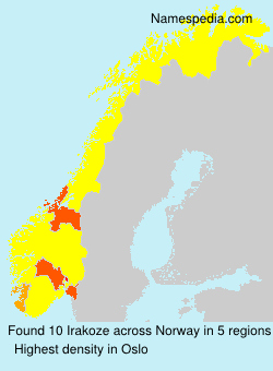 Surname Irakoze in Norway Surname Irakoze in Norway