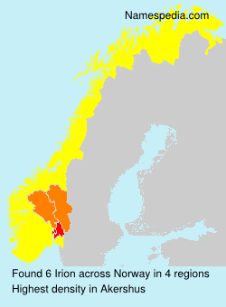 Surname Irion in Norway Surname Irion in Norway