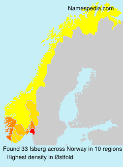 Surname Isberg in Norway