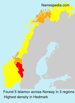 Surname Islamov in Norway Surname Islamov in Norway