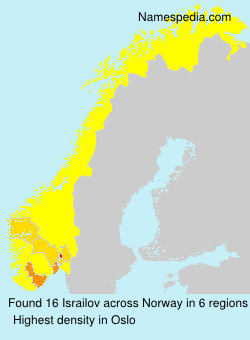 Surname Israilov in Norway