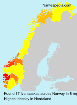 Surname Ivanauskas in Norway Surname Ivanauskas in Norway