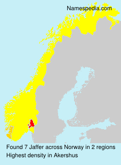 Surname Jaffer in Norway Surname Jaffer in Norway