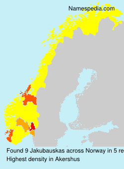 Surname Jakubauskas in Norway Surname Jakubauskas in Norway