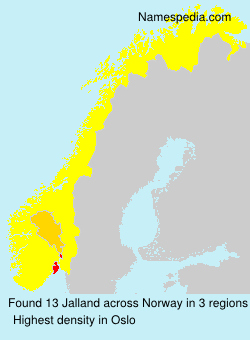 Surname Jalland in Norway Surname Jalland in Norway