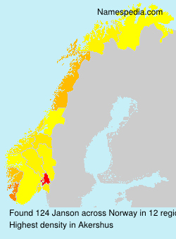 Surname Janson in Norway Surname Janson in Norway