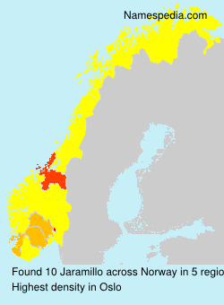 Surname Jaramillo in Norway Surname Jaramillo in Norway