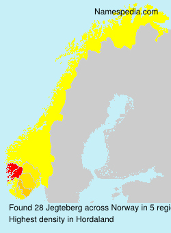 Surname Jegteberg in Norway Surname Jegteberg in Norway