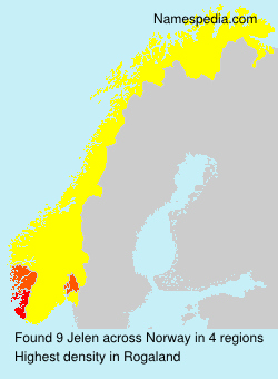 Surname Jelen in Norway Surname Jelen in Norway