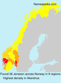 Surname Jensson in Norway Surname Jensson in Norway