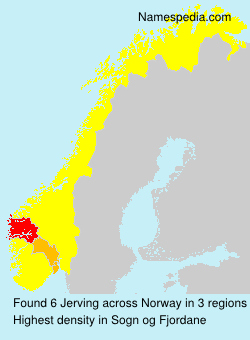 Surname Jerving in Norway Surname Jerving in Norway