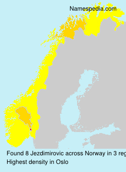 Surname Jezdimirovic in Norway Surname Jezdimirovic in Norway