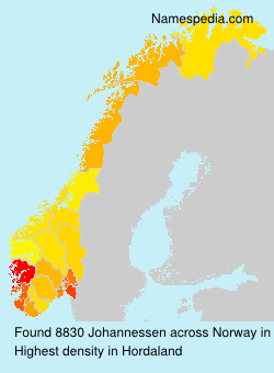 Surname Johannessen in Norway Surname Johannessen in Norway