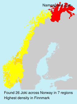 Surname Joki in Norway Surname Joki in Norway