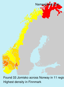 Surname Jomisko in Norway Surname Jomisko in Norway