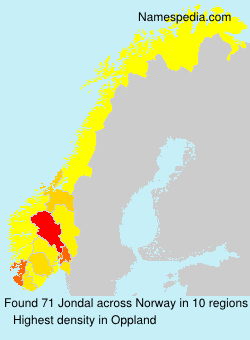Surname Jondal in Norway Surname Jondal in Norway