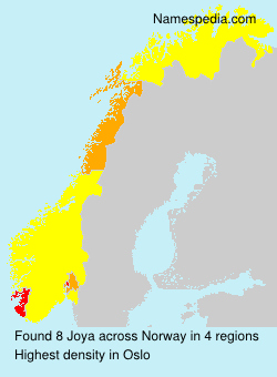 Surname Joya in Norway Surname Joya in Norway