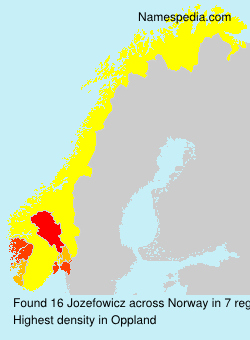 Surname Jozefowicz in Norway Surname Jozefowicz in Norway
