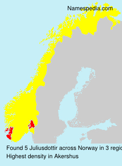 Surname Juliusdottir in Norway Surname Juliusdottir in Norway