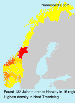 Surname Julseth in Norway Surname Julseth in Norway