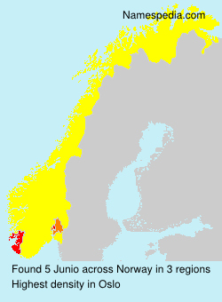 Surname Junio in Norway